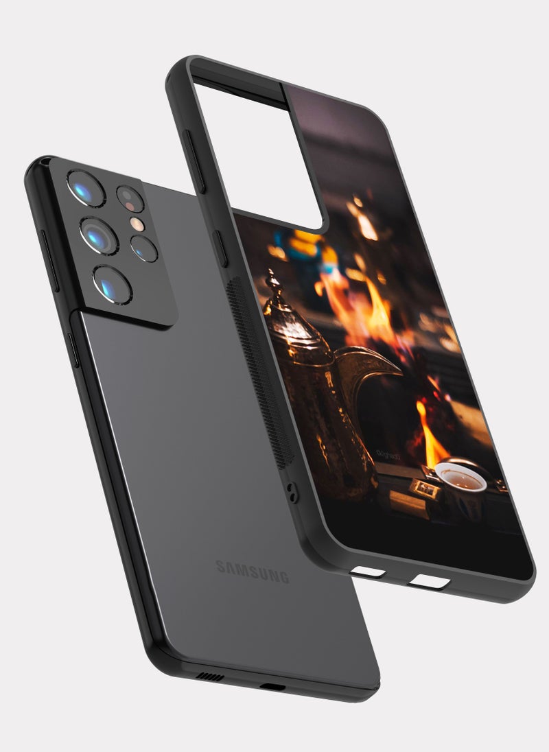 PXLAAT Samsung Galaxy S21 Ultra case cover Dalah And Arabic Coffee - Image 2