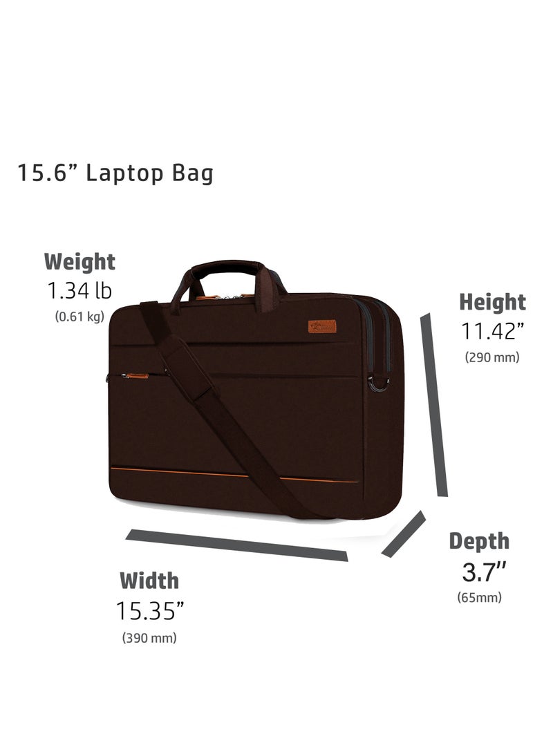 Cougar COUGAR-EGY laptop & Briefcase Bag for laptop, shoulder bag for men fits up to 15.6" (010 - BROWN) - Image 4