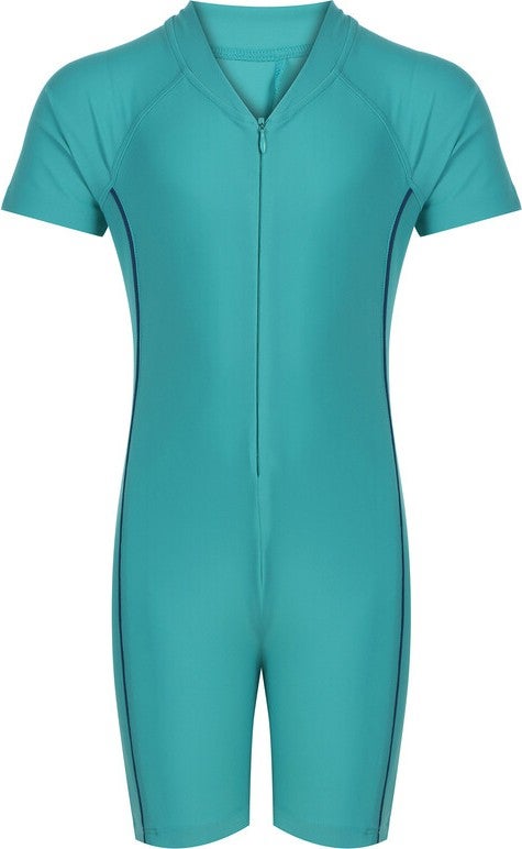 Remsa Mayo Remsa Swimsuit Jumpsuit Short Sleeve Shorts Kids Baby Swimsuit 5155 Mint  - Image 3