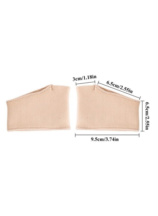 Beauenty 2 Pcs Pads for Women and Men, 1 Pair Foot Cushion Pads Ball of Foot Cushion Gel Sleeves Cushions Pad Fabric Soft Socks for Supports Feet Pain Relief, L Size - Image 2