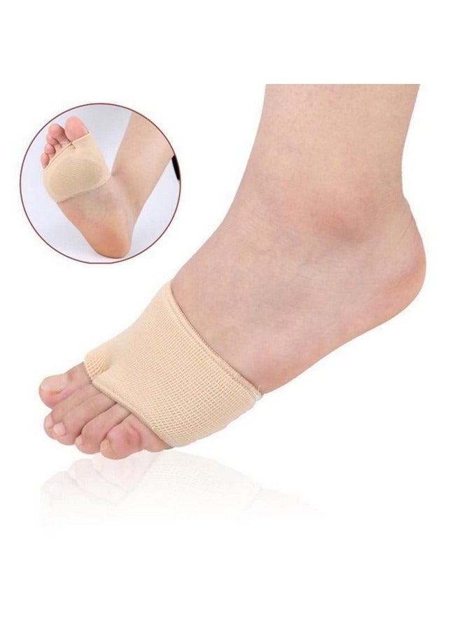 Beauenty 2 Pcs Pads for Women and Men, 1 Pair Foot Cushion Pads Ball of Foot Cushion Gel Sleeves Cushions Pad Fabric Soft Socks for Supports Feet Pain Relief, L Size - Image 3