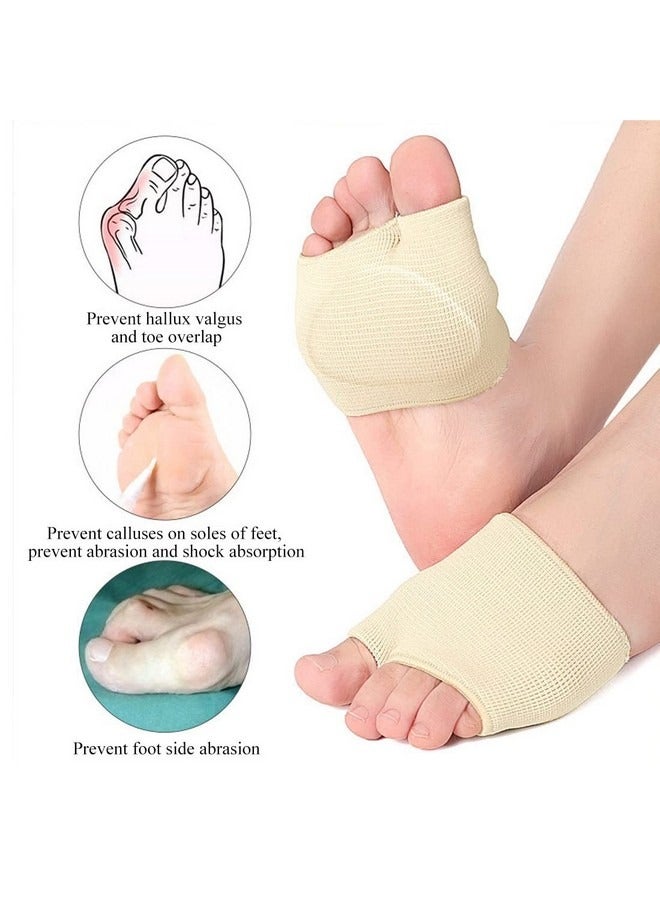 Beauenty 2 Pcs Pads for Women and Men, 1 Pair Foot Cushion Pads Ball of Foot Cushion Gel Sleeves Cushions Pad Fabric Soft Socks for Supports Feet Pain Relief, L Size - Image 5