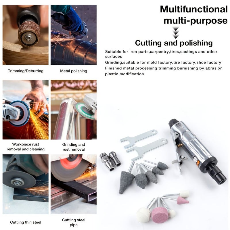 Professional Pneumatic Grinder Kit 1 Set 3mm 6mm Chuck 1 4 NPT Air Inlet - Image 4
