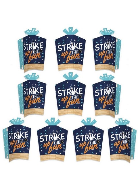 Strike Up The Fun Bowling Table Decorations Birthday Party Or Baby Shower Fold And Flare Centerpieces 10 Count