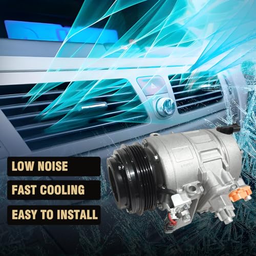 Aspligo Air Conditioner AC Compressor Fits for Ford Edge Fusion 2.0L 2.5L 2013-2020, for Lincoln MKZ 2.0L 2013-2020, with A/C Clutch, CO29119C AC Compressor, Replaces DG9H19D629CA, DG9Z19703C - Image 4