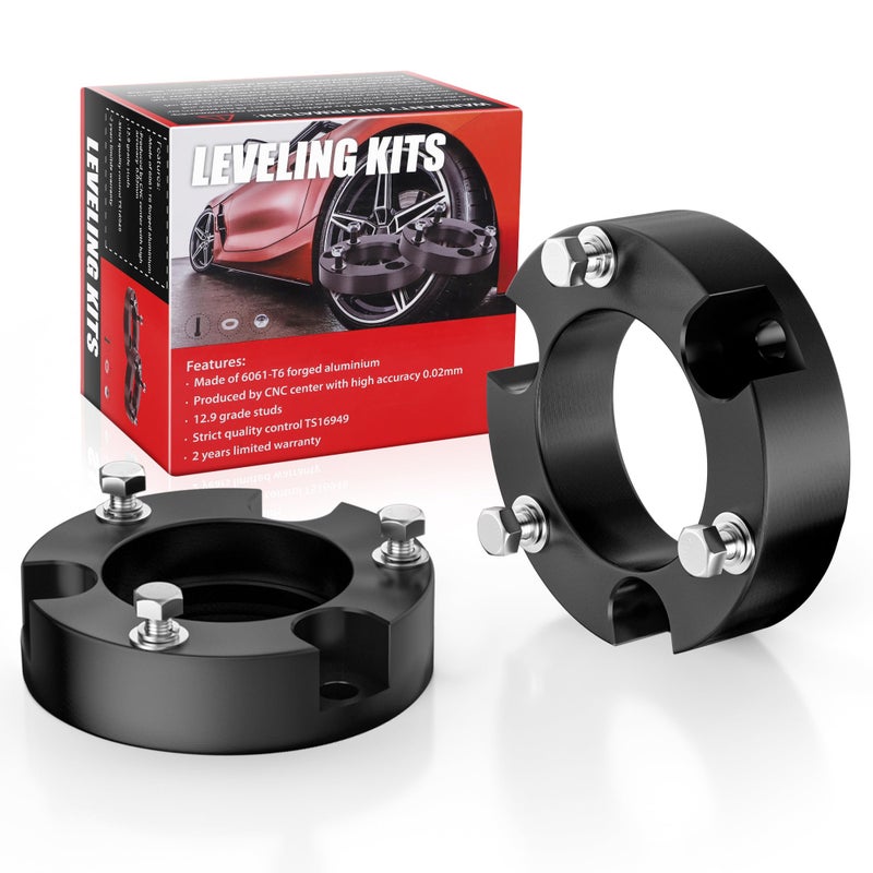 PROEZE 25 Leveling Lift Kits for 20052023 Tacoma 2WD 4WD 20032023 4Runner 2WD 4WD and 0715 FJ Cruiser 2WD 4WD 25 inch Forged Front Strut Spacers Leveling Kits