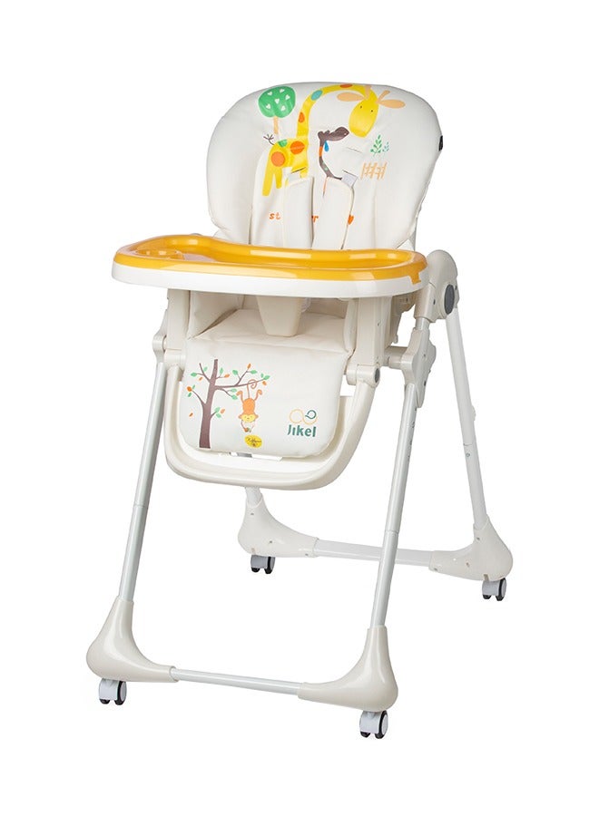 Jikel Tron Highchair With Adjustable Height And Tray, Up To 3 Years  - Merigold - Image 1
