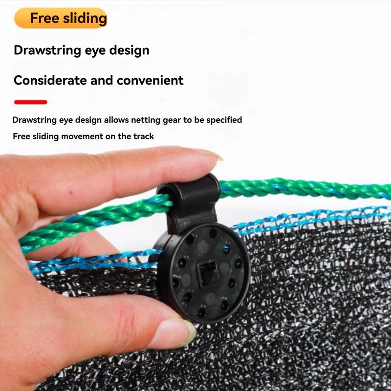 50 special fixing clips for sunshade net Black - Image 2