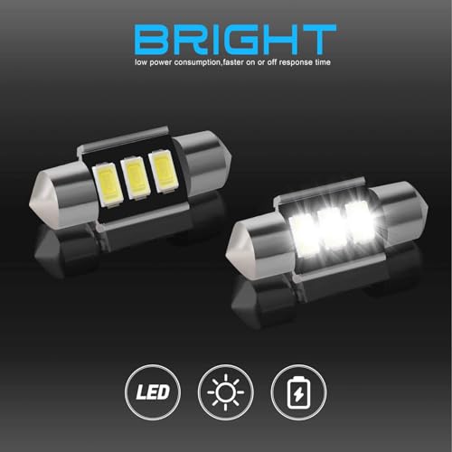 HERCOO Roof Map Dome Light Cover Lens Kit Overhead Interior Dome Lamp Switch LED Bulb Compatible with Honda CR-V Odyssey Accord Pilot Ridgeline Element Insight - Image 4