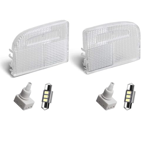 HERCOO Roof Map Dome Light Cover Lens Kit Overhead Interior Dome Lamp Switch LED Bulb Compatible with Honda CR-V Odyssey Accord Pilot Ridgeline Element Insight - Image 1