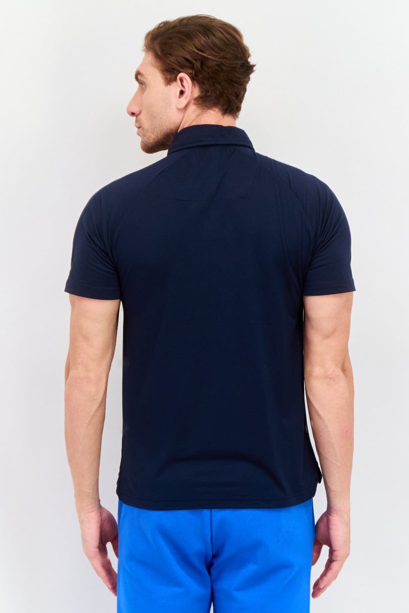 Legend قمصان بولو رياضية للرجال بأكمام قصيرة، لون كحلي داكن - Image 4