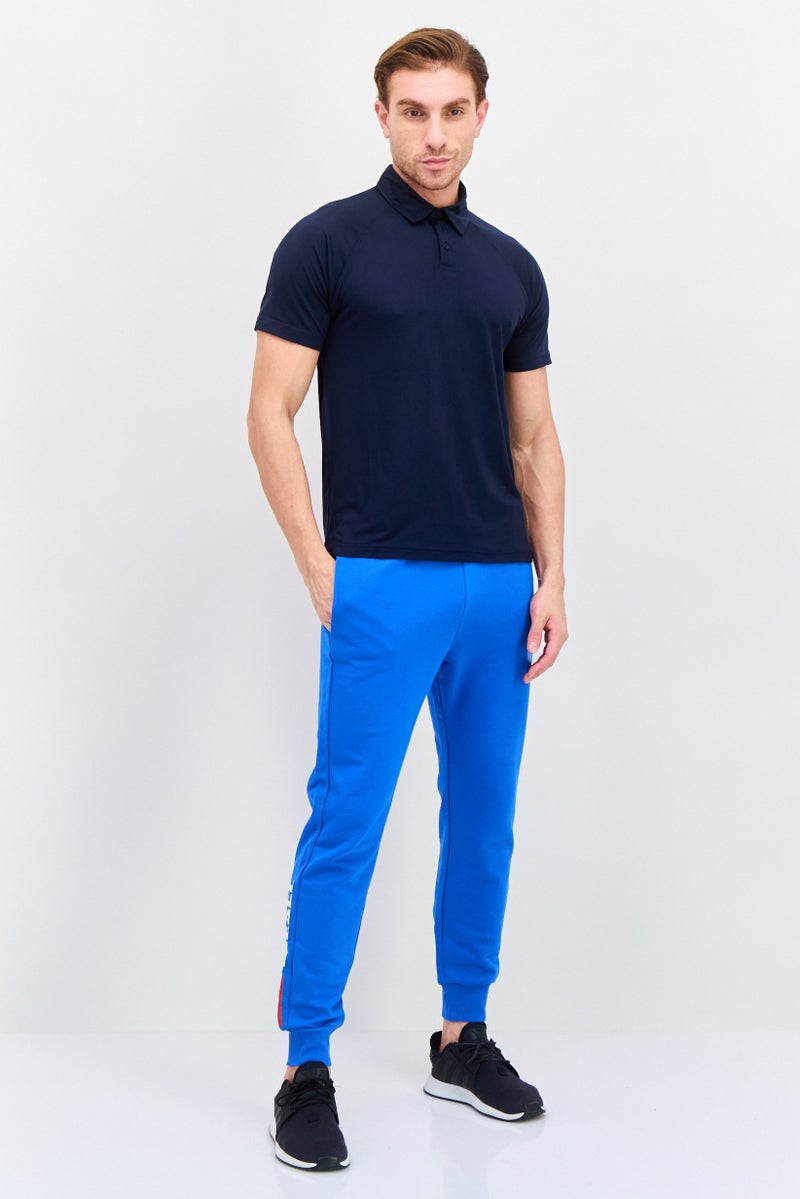 Legend قمصان بولو رياضية للرجال بأكمام قصيرة، لون كحلي داكن - Image 2