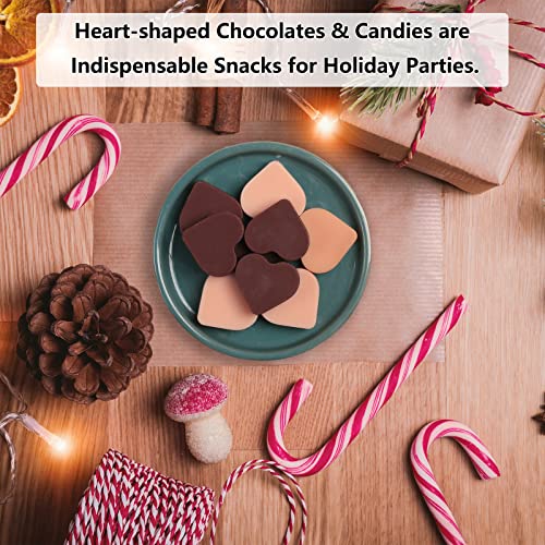 Amyandone Heart Silicone Molds, 63 Large Heart Chocolate Mold for Baking Candy Gummy Jelly, Lovely Hearts Shaped Chocolate Candy Molds for Birthday & Valentine's Day Gifts for Women Men Lovers - Image 2