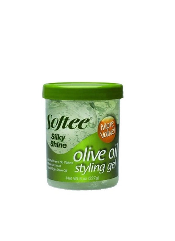 Softee Softee Silky Shine Olive Oil Styling Gel, 8 Oz 
