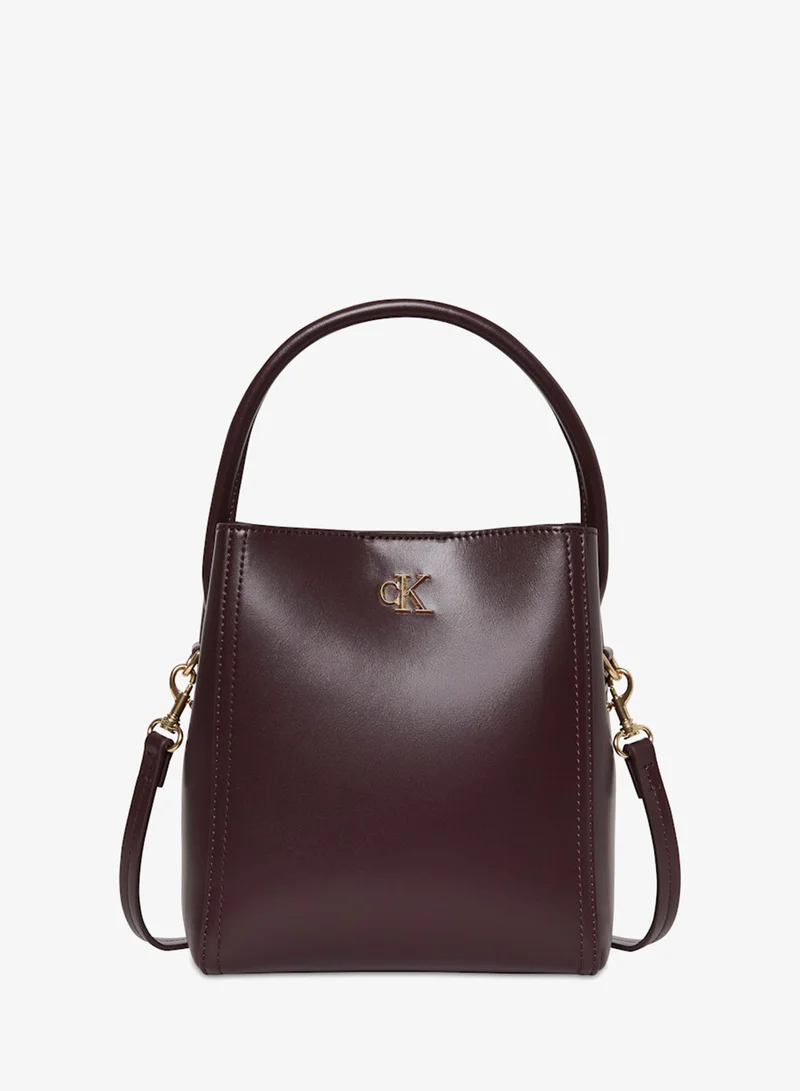 كالفن كلاين Monogram Logo Hardware Bucket Bag