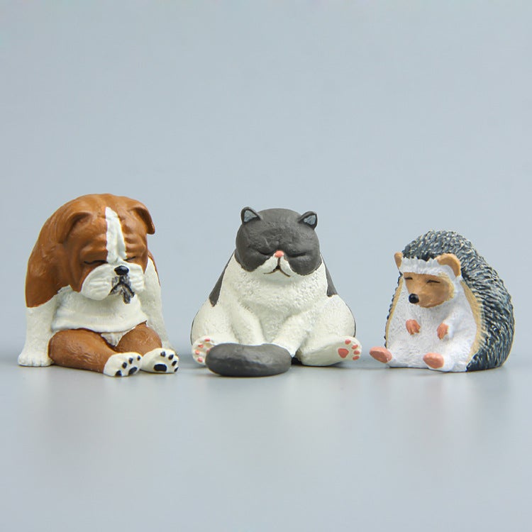 Sleeping Animal Fridge Magnets Set of 4, Zoo Series - Image 3