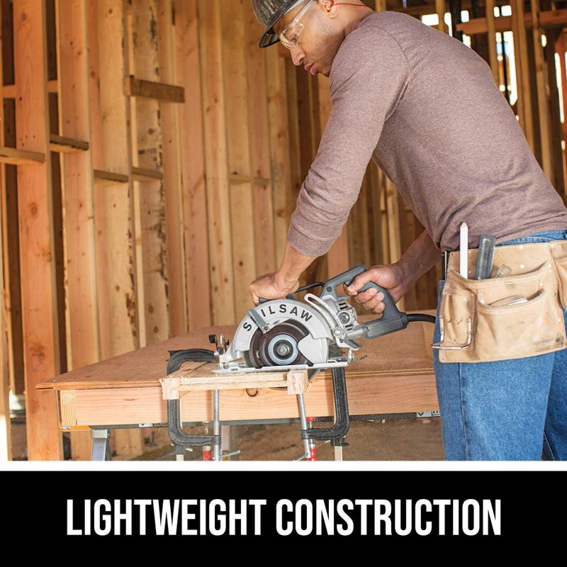 SKILSAW SPT77W-01 15-Amp 7-1/4-Inch Aluminum Worm Drive Circular Saw - Image 3