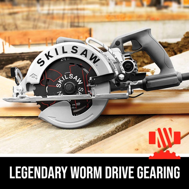 SKILSAW SPT77W-01 15-Amp 7-1/4-Inch Aluminum Worm Drive Circular Saw - Image 2