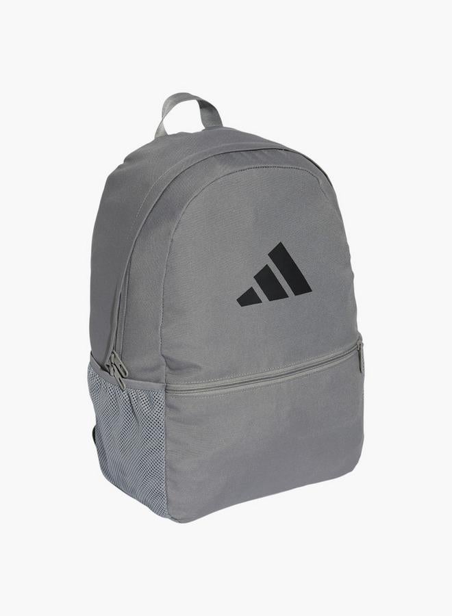 Adidas Logo Print School Backpack With Zip Closure And Pencil Pouch - Image 2