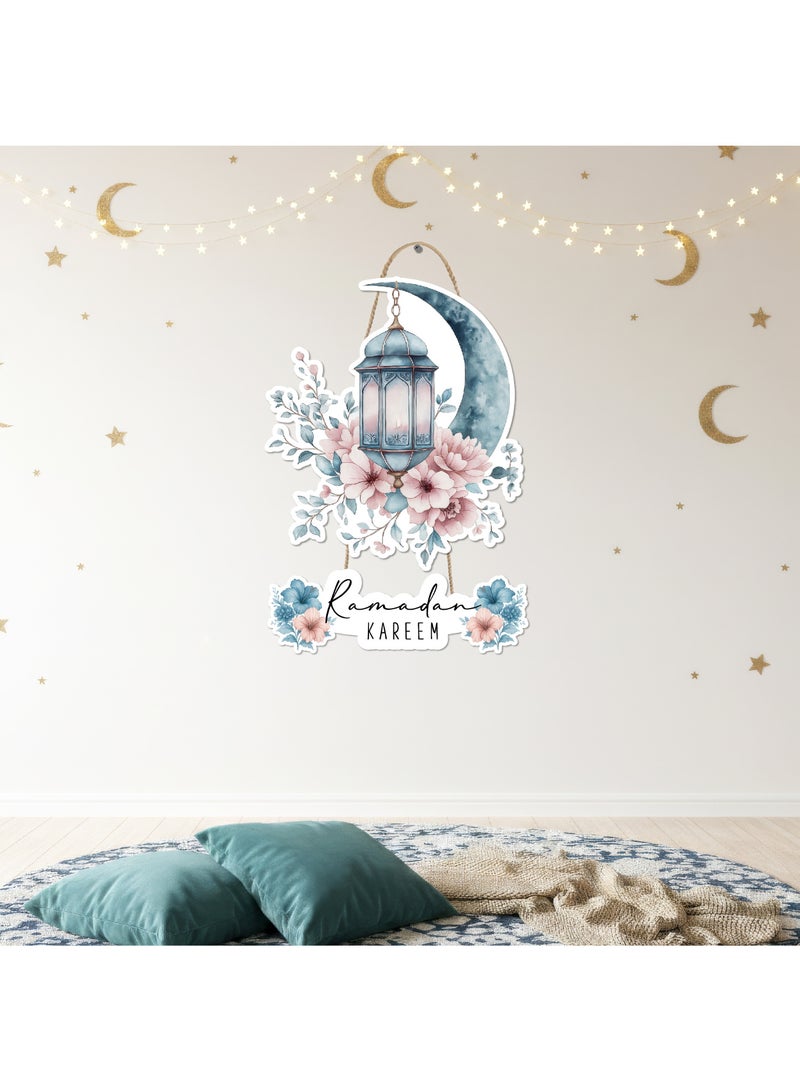 لوحة رمضان خشبية بسُمك 6 ملم مطبوعة بجودة عالية، تصميم فني أنيق يزين حائط منزلك ويمنحه أجواء رمضانية دافئة ومميزة - Image 3