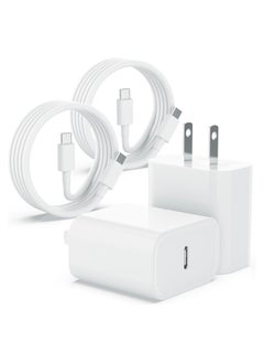 General iPhone 15 Charger Fast Charging, iPad Charger 2Pack 20W USB C Fast Wall Charger with 6ft Type C to C Cable for iPhone 15/15 Plus/15 Pro/15 Pro Max/iPad 10/iPad Mini 6/iPad Air5/iPad Pro/AirPods Pro  - Image 1