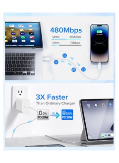 General iPhone 15 Charger Fast Charging, iPad Charger 2Pack 20W USB C Fast Wall Charger with 6ft Type C to C Cable for iPhone 15/15 Plus/15 Pro/15 Pro Max/iPad 10/iPad Mini 6/iPad Air5/iPad Pro/AirPods Pro  - Image 3
