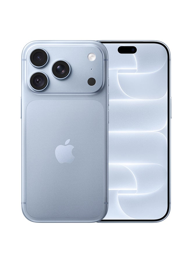 ابل  iPhone 18 Pro 256GB (eSIM only) Glacier 5G With FaceTime - Middle East Version - Image 1