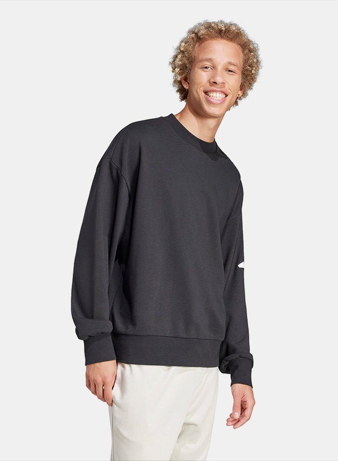 Adidas Essentials Loose Fit 3 Bar Logo Sweatshirt - Image 3