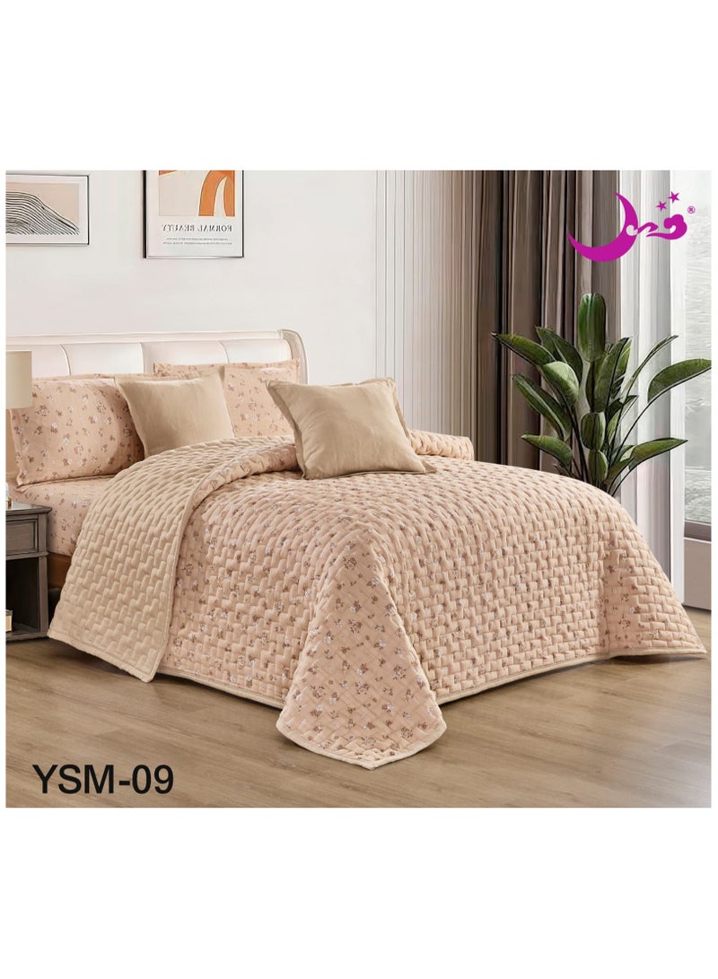 Moon Double quilt set with fixed compressed filling, consisting of 6 pieces, king size 230*250 cm  - Image 1