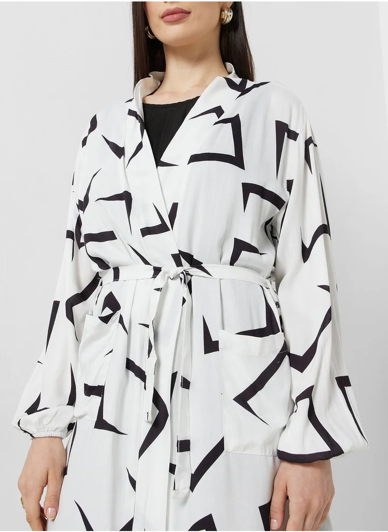 Khizana Printed Layering Light Jacket