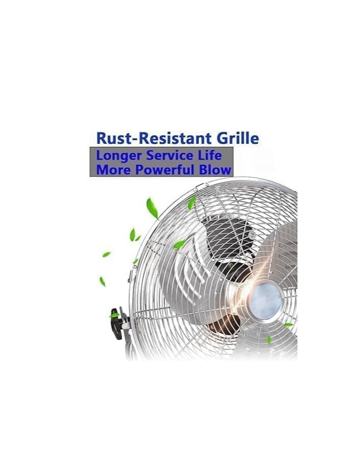 Shard Metal floor fan,14 Inch High Velocity Cooling Fan,3 Speed High Speed Blades,Adjustable Tilt, for Garage, Office, Shop,Gym, Home, Bedroom Outdoor/Indoor (14 Inch)  - Image 2