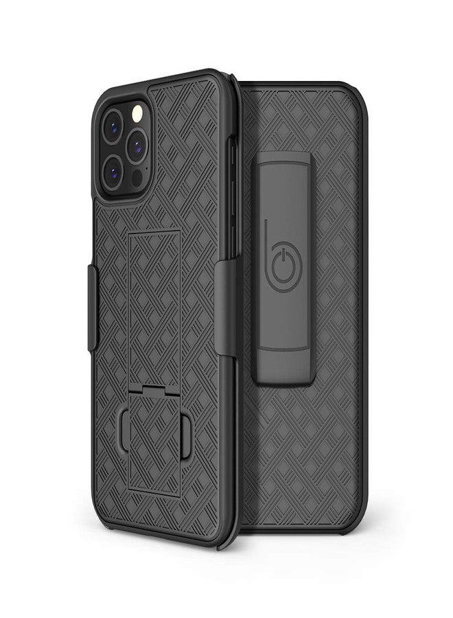 جراب BELTRON مع مشبك حزام لهاتف iPhone 12 و iPhone 12 Pro، غطاء حماية نحيف مع مشبك حزام دوار وحامل مدمج لهاتف iPhone 12 و iPhone 12 Pro 6.1 (2020) - Image 5