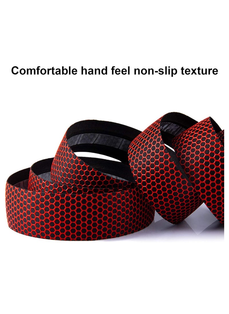 spa luxetique - Bike Handlebar Tapes, 1 Pair PU Bike Bar Tape, AntiSlip Road Bar Tape, Cycling Handle Wraps, Handle Wraps 2 Rolls for Road Bikes and Cycling, Breathable and Waterproof - Image 1
