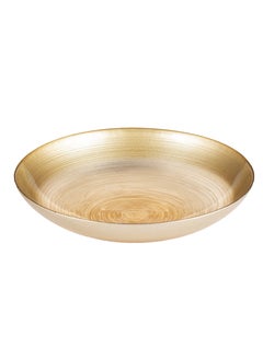 Hic Deep glass serving plate 30 cm gold color 