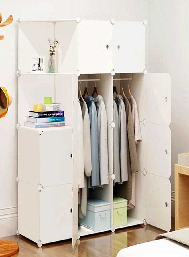 fashionhome خزائن غرفة النوم أثاث المنزل الراتنج خزانة الملابس الجمعية خزانة الملابس تخزين الرف 111 × 47 × 147 سم  - Image 1