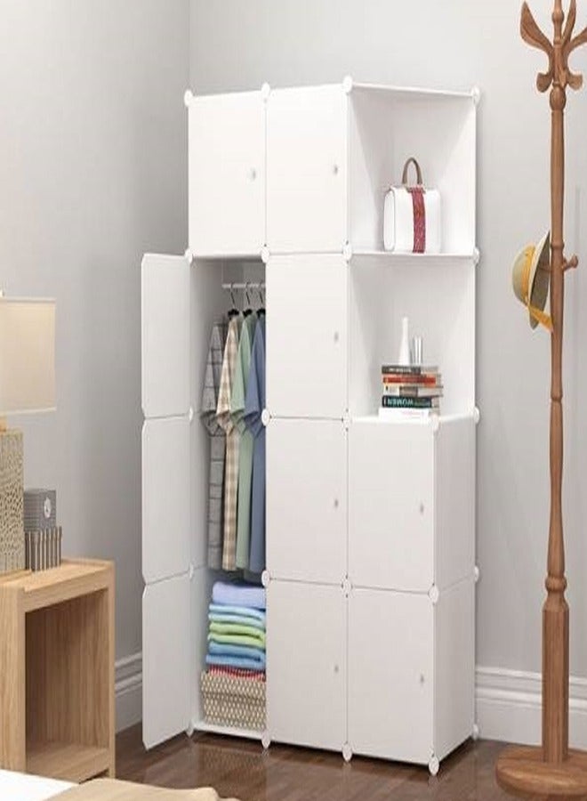 fashionhome خزائن غرفة النوم أثاث المنزل الراتنج خزانة الملابس الجمعية خزانة الملابس تخزين الرف 111 × 47 × 147 سم  - Image 2