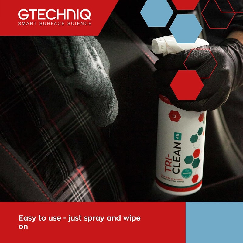 Gtechniq Car Upholstery Cleaner - I2 Tri-Clean All-Surface Cleaner for Cars and Car Detailing - Image 4