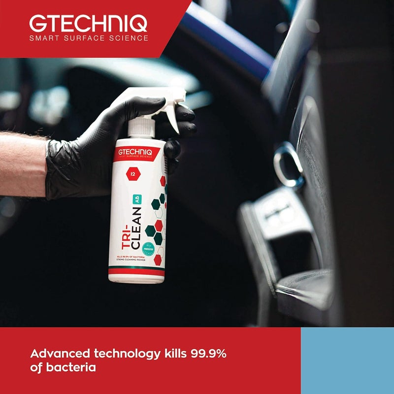 Gtechniq Car Upholstery Cleaner - I2 Tri-Clean All-Surface Cleaner for Cars and Car Detailing - Image 3