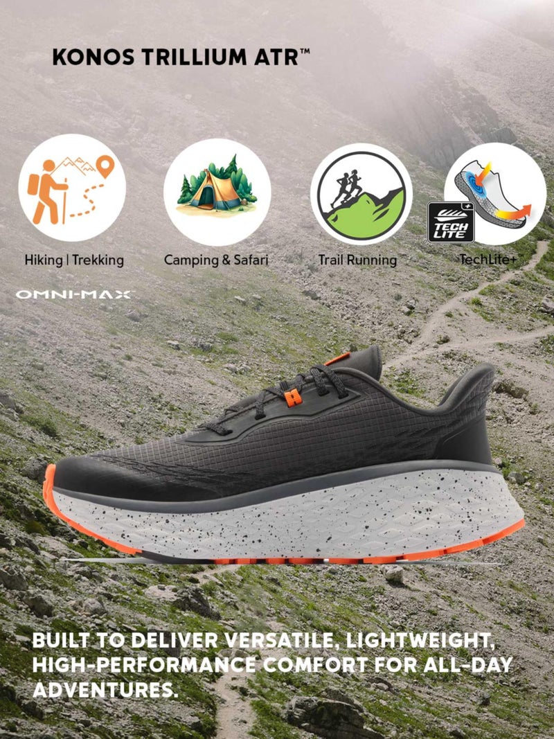 Columbia Men Omni-Max Konos Trillium ATR Trail Running Shoes, Grey, UK-9 | High Cushioning - Image 3