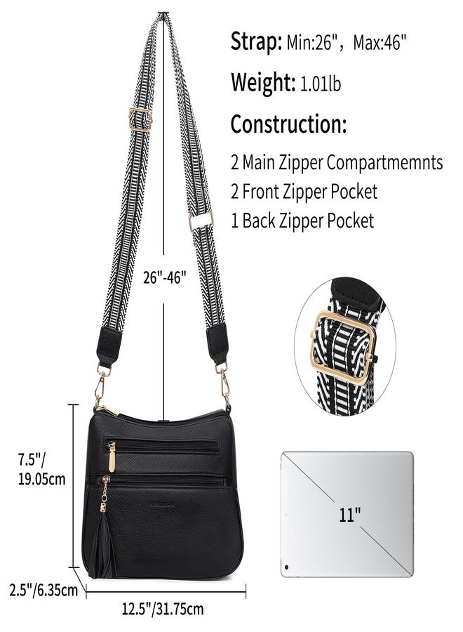 SENDEFN Crossbody Bags for Women Leather Cross Body Purses with Shoulder Strap Shoulder Handbags Wallet for Travel - Image 5