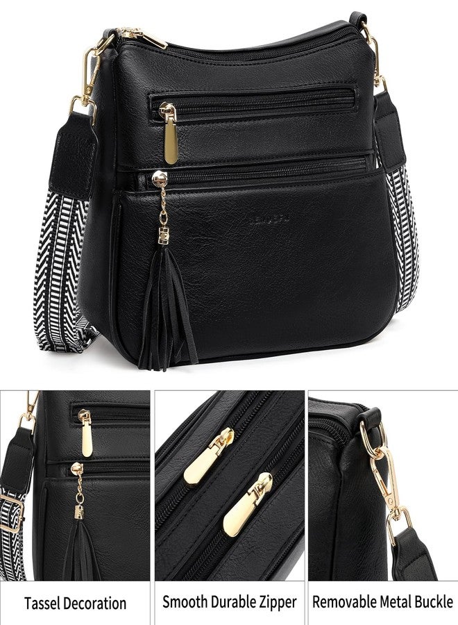 SENDEFN Crossbody Bags for Women Leather Cross Body Purses with Shoulder Strap Shoulder Handbags Wallet for Travel - Image 4