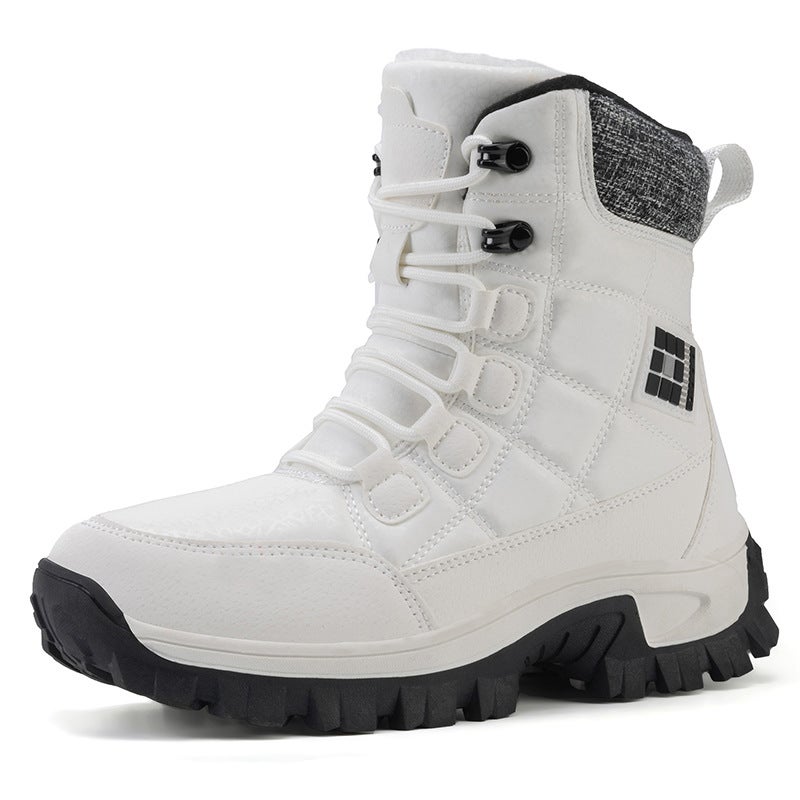 Hiking Shoes Couple Model Outdoor Snow Boots Thickeneded Velvet Cotton Shoes Warm Men'S And Women'S Ski Boots - Image 5