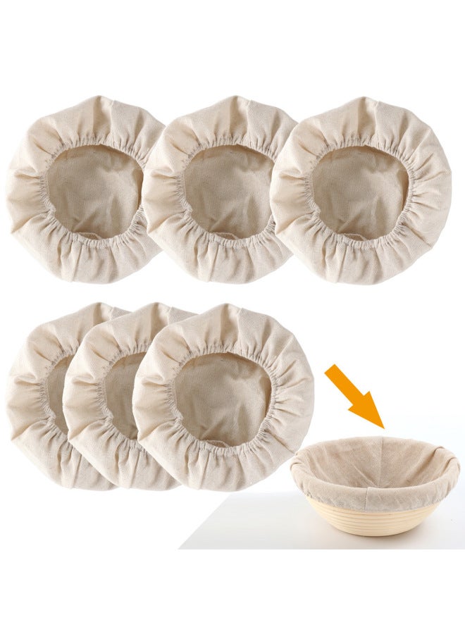 Round Oval Bread Basket Cloth Cover European Country Bread Fermentation Basket Cloth Cover Lining Wholesale-Specification:Oval Cloth Cover 28*14*8cm 1 Piece-Colour:Beige - Image 4