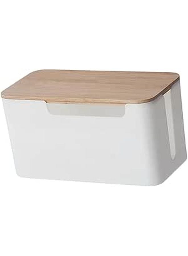 Wire Storage Box with Detachable Cover for Cable Organization and Heat Dissipation - Image 1