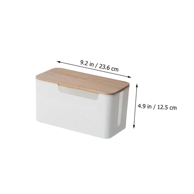 Wire Storage Box with Detachable Cover for Cable Organization and Heat Dissipation - Image 3
