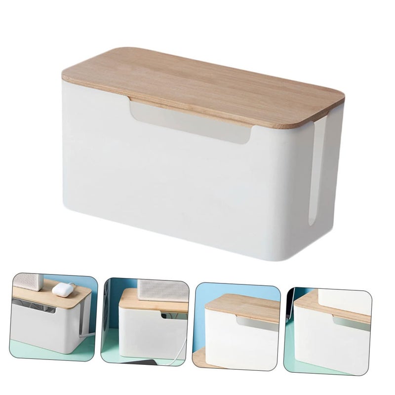 Wire Storage Box with Detachable Cover for Cable Organization and Heat Dissipation - Image 4