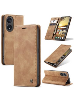CaseMe Case Suitable for OPPO Reno 8T 5G PU Leather Case Hidden Bracket Magnetic Adsorption Flip Wallet Cover  - Image 1