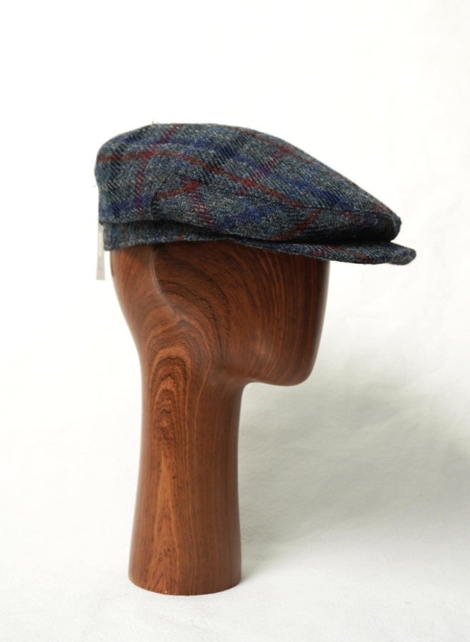 TAILORMAP Harris Tweed Newsboy Cap 100% Wool Flat Cap for Men, No.3036, 7 3/8 - Image 2