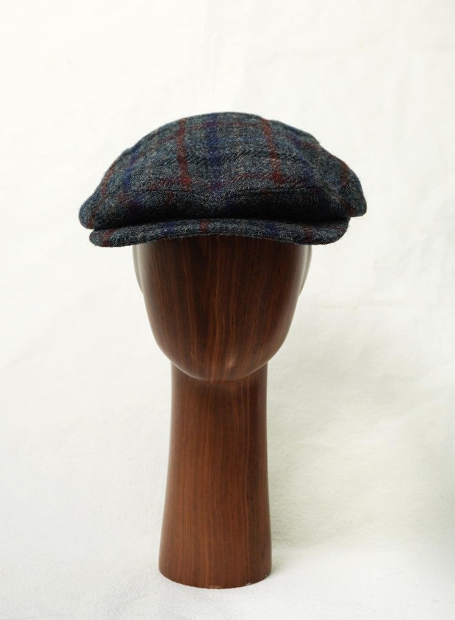 TAILORMAP Harris Tweed Newsboy Cap 100% Wool Flat Cap for Men, No.3036, 7 3/8 - Image 3