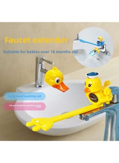 Generic Baochenjia Cute Shape Baby Faucet Extender Splash-proof Children's Washing Gloves Mouth Guide Sink Extension-Specifications:Blue Elephant Upgraded Version  - Image 2